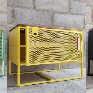 mesas de noche metallica